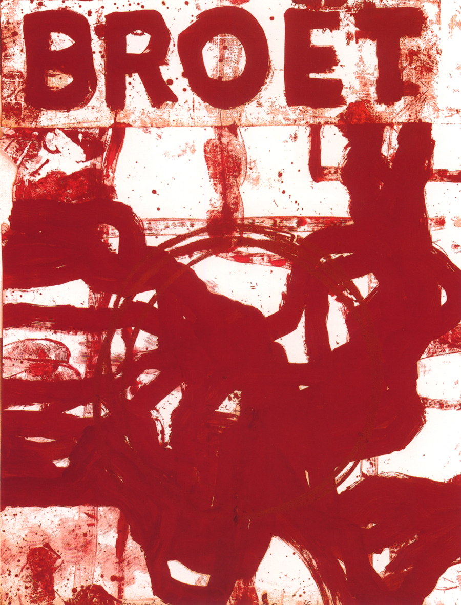 Broet - huile sur papier - 150120 cm (1991-1995, Guy Le Meaux)