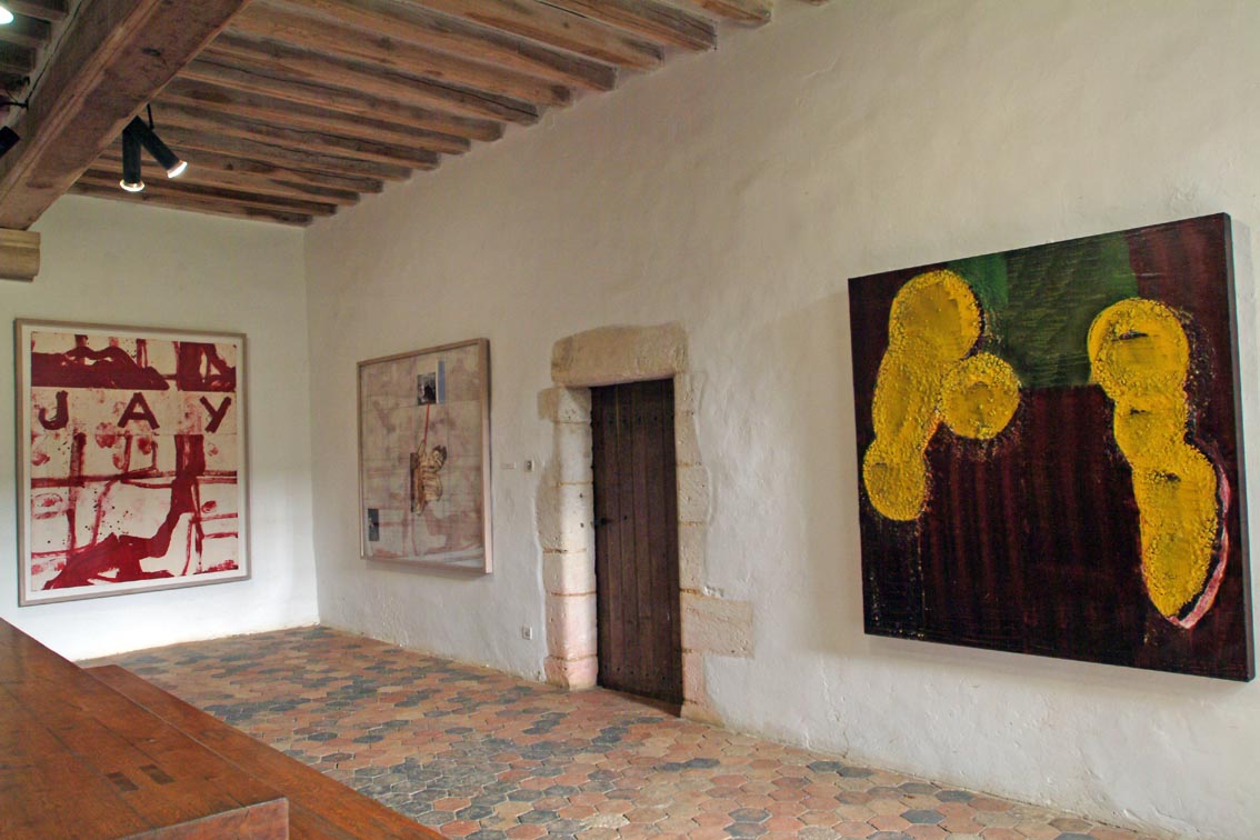 Vue de l'exposition Guy Le Meaux au château de Ratilly, Treigny, 2010