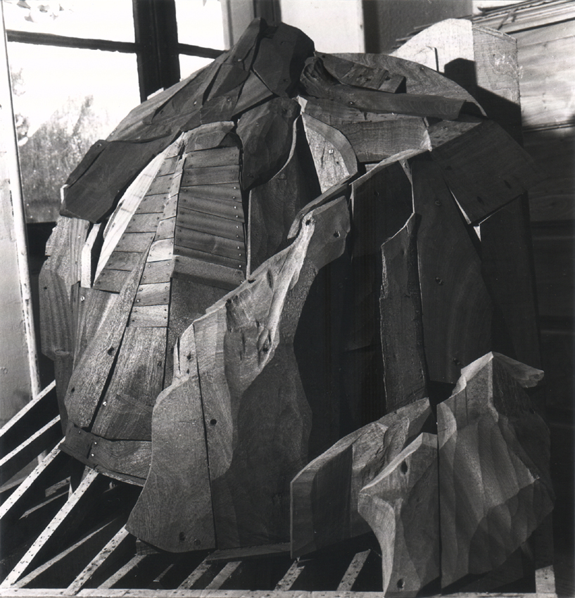 Paysage d'Atienza, 1978-1979, sculpture en bois